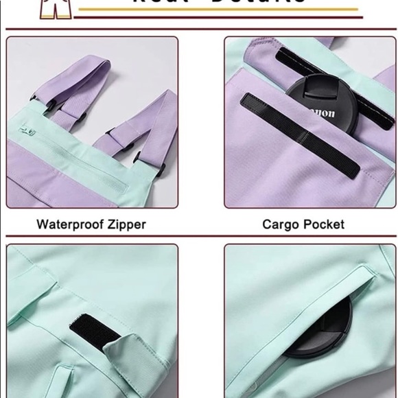 Searipe Snowboard Bibs from Snowverb Size Large - Picture 2 of 9